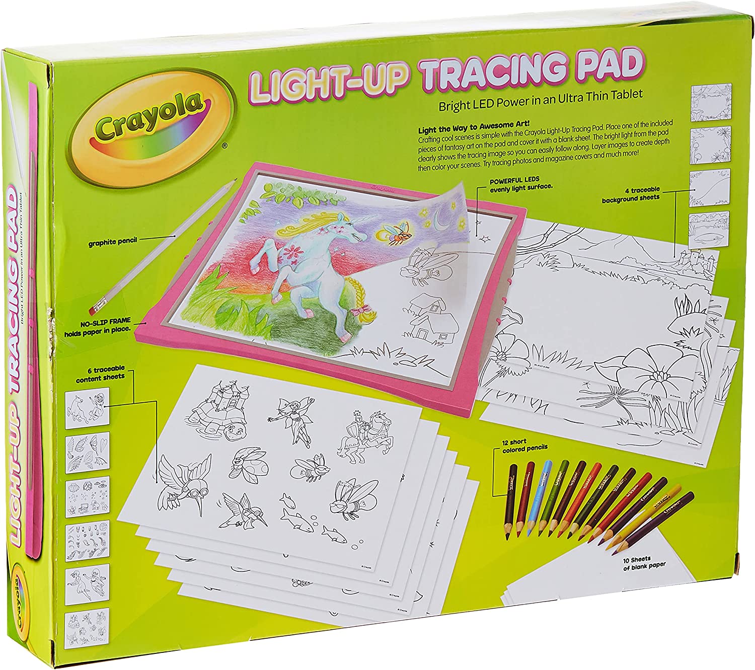 Crayola Light-up Tracing Pad Pink Specialty Paper Child Ages 3+